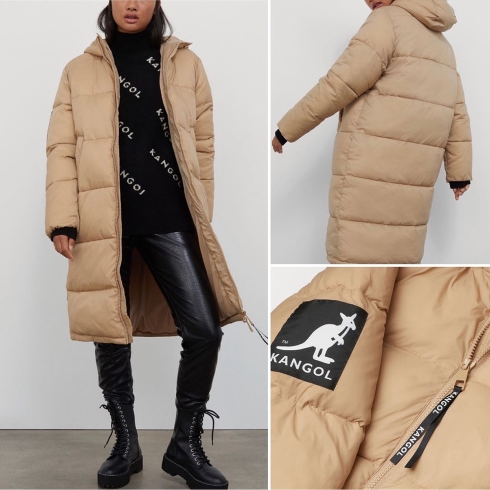 Kangol x H&M Tan Puffer Coat